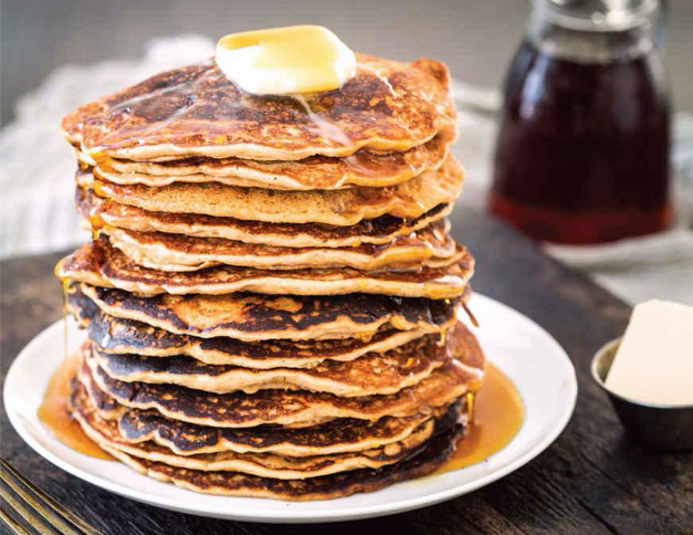 Maple Peanut Butter Pancakes