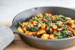 Potato, Mushroom & Kale Skillet