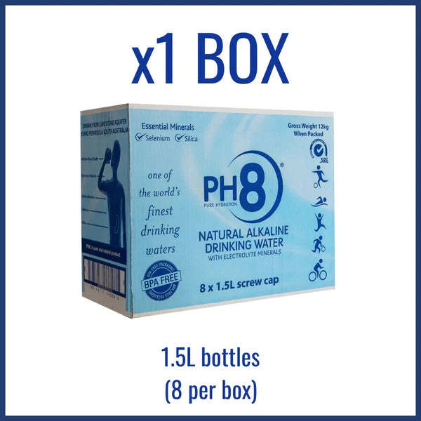 Organic PH8 Natural Alkaline Water (1.5L Carton)