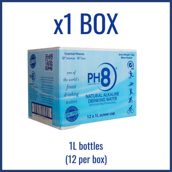Organic PH8 Natural Alkaline Water (1.0L Carton)
