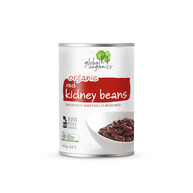 Organic Beans Red Kidney (Tin) 400g (Bulk x12) c ACO $2.31 each