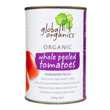 Organic Whole Peeled Tomatoes 400g (Bulk x12)