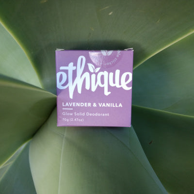 Lavender & Vanilla Glow Solid Deodorant Bar by Ethique
