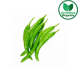 Organic Chili Green 1kg [ 1 kg per kg ] $19.5/kg