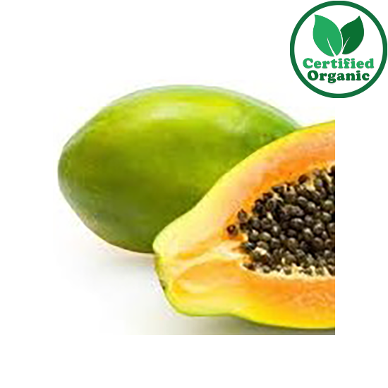 Organic  PAPAYA (CTN) 6KG [ 6 kg per Box ] $15/kg   !! Weekly Special !!