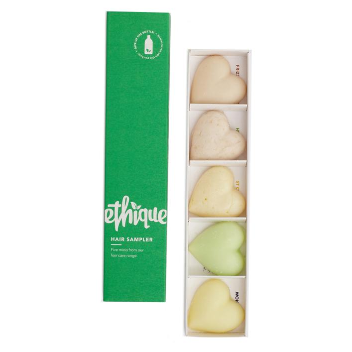 Ethique's sample shampoo & conditioner bars