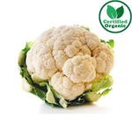 Organic Cauliflower White 10 - 12EA [ 10 - 12each per Box ] $11 each