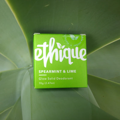 Spearmint & Lime Glow Solid Bar Deodorant by Ethique