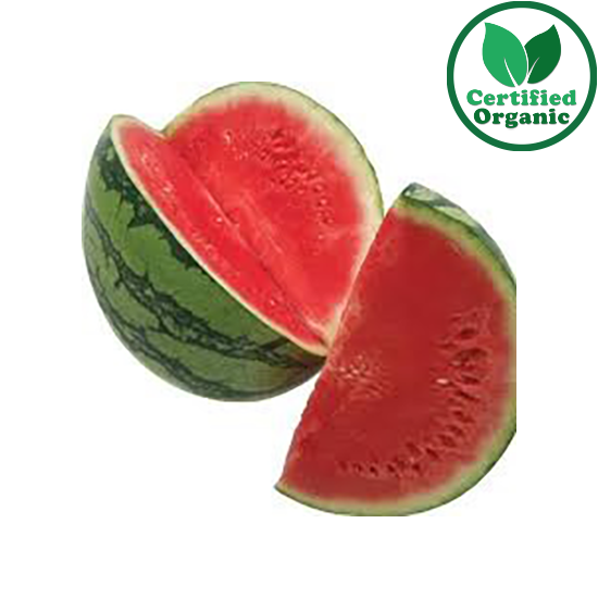 Organic Watermelon seedless 6kg [ 6 kg per kg ] $6/kg